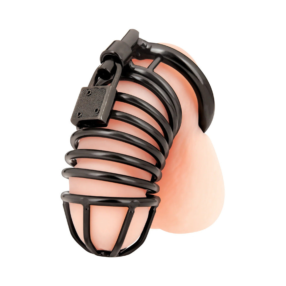 Blue Line Deluxe Metal Chastity Cage