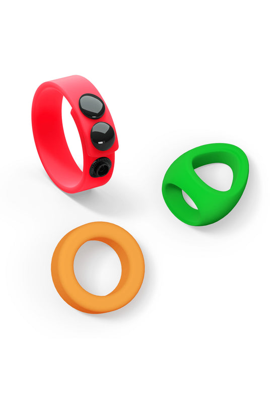 Neon Silicone Ring Trio