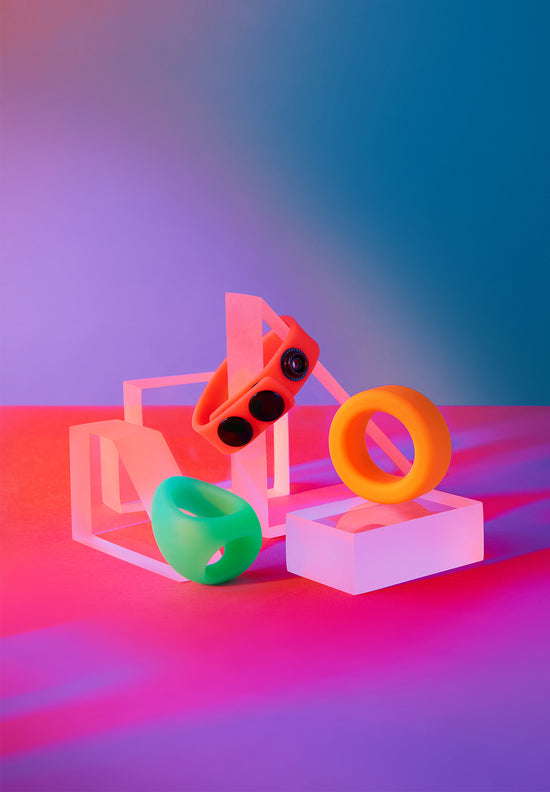 Neon Silicone Ring Trio